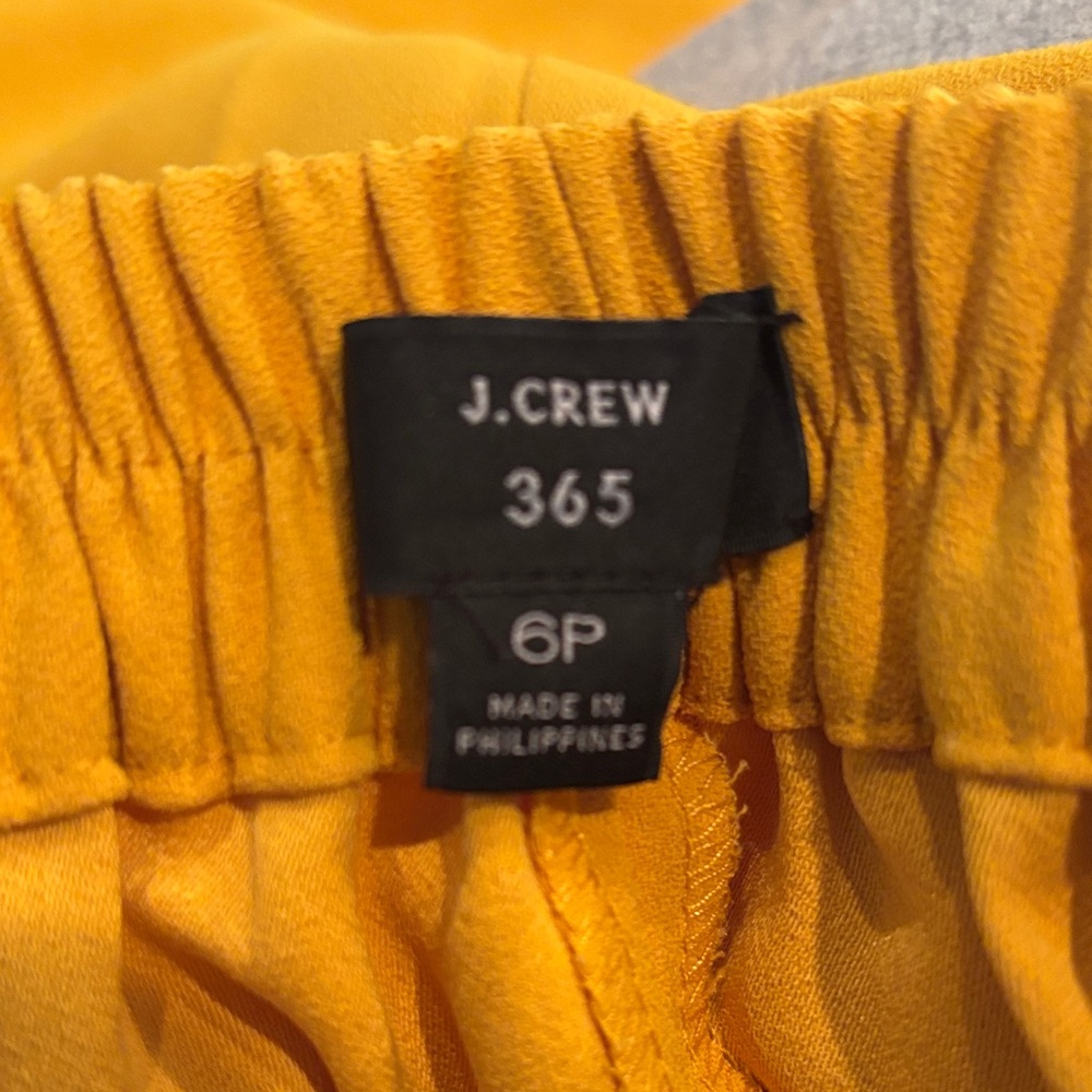 J. Crew Wide Leg Culotte Pants in Mustard Yellow - Picture 3 of 3